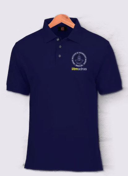 IIT Madras Polo Tshirt - Blue